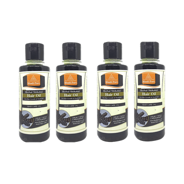 Khadi Pure Herbal Shikakai Hair Oil (210ml Each)