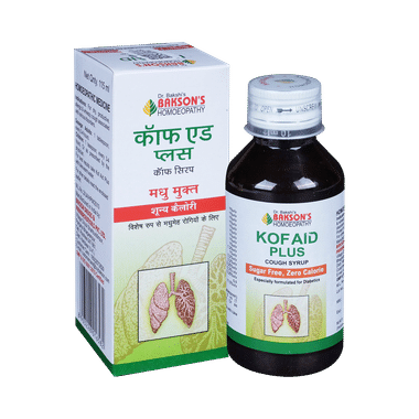 Bakson's Homeopathy Kof Aid Plus Cough Syrup Sugar Free