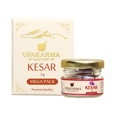 Upakarma Ayurveda Kesar (Saffron) For Blood Purification & Skin Health Mega Pack