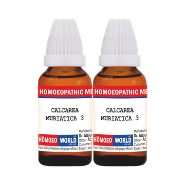 Dr. Majumder Homeo World Calcarea Muriatica Dilution(30ml Each) 3 CH