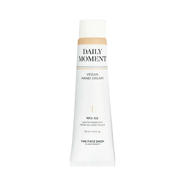 The Face Shop Daily Moment Vegan Hand Cream  With Hyaluronic Acid & Shea Butter, Sunrise Bedroom