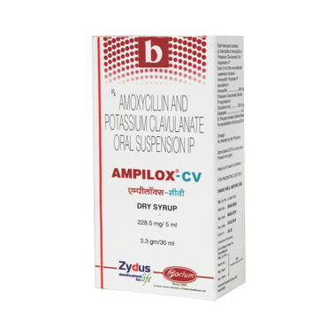 Ampilox CV 200 mg/28.5 mg Dry Syrup