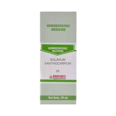 Bakson's Homoeopathy Solanum Xanthocarpum Dilution 3X