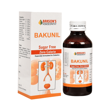 Bakson's Homeopathy Bakunil Syrup Sugar Free