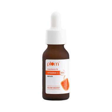 Plum Mandarin & Vitamin C 15% Mandarin & Vitamin C 15% Face Serum | Fragrance-Free | Glow Boost Face Care Product