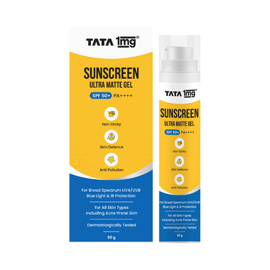 Tata 1mg Sunscreen Ultra Matte Gel SPF 50 PA++++