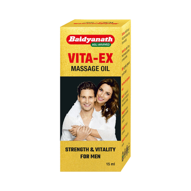Baidyanath Vita EX Massage Oil For Men | Strength, Energy & Vitality
