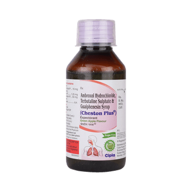 Cheston Plus Expectorant Green Apple Sugar Free