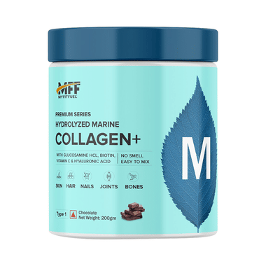 MyFitFuel Premium Series Hydrolyzed Marine Collagen+ with Glucosamine Chocolate