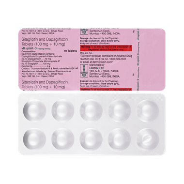 Lupisit D 10mg/100mg Tablet