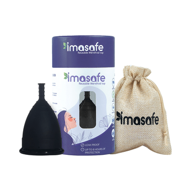 Imasafe Reusable Menstrual Cup Black Small