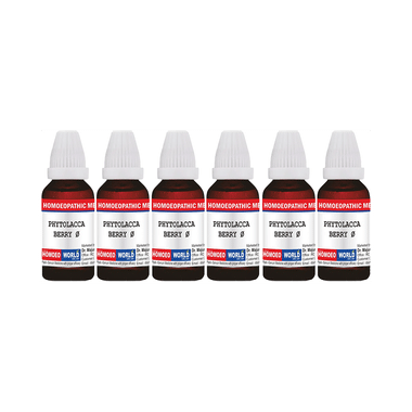 Dr. Majumder Homeo World Phytolacca Berry Mother Tincture (30ml Each) Q