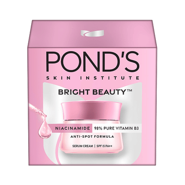 Pond's Bright Beauty Anti-Spot Serum Cream with Niacinamide and SPF 15 PA++