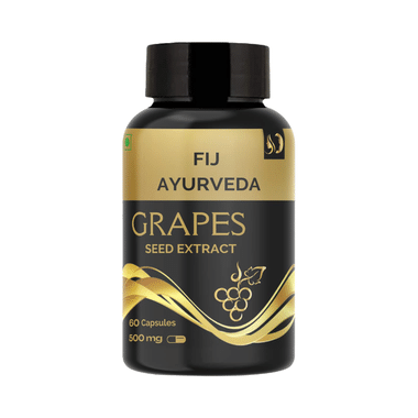 Fij Ayurveda Grapes Seed Extract 500mg Capsule