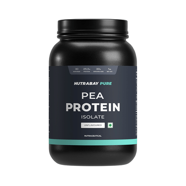 Nutrabay Pure Pea Protein Isolate | Powder for Muscle Recovery & Immunity | Unflavoured