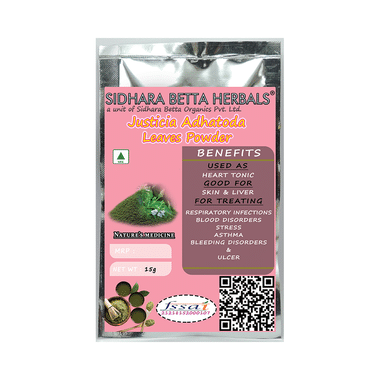 Sidhara Betta Herbals Justicia Adhatoda Leaves Powder