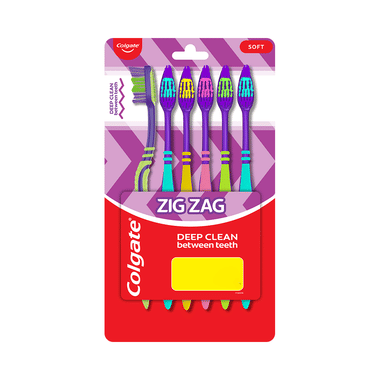 Colgate ZigZag Soft Bristle Toothbrush