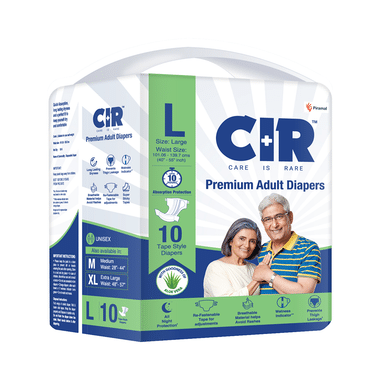 CIR Premium Adult Unisex Diaper with Aloe Vera | Size Large