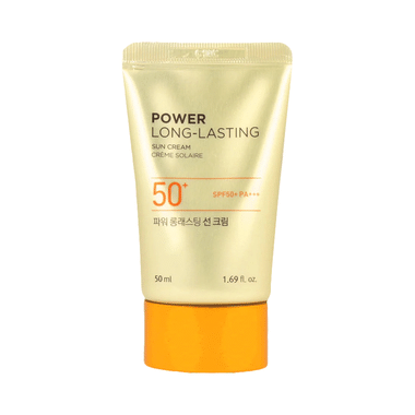 The Face Shop Power Long-Lasting Spf 50+ Pa+++ Tinted Suncream For Uv A, Uv B & Broad Spectrum Protection SPF 50+  PA+++