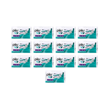 Piiu Anion Sanitary Pads (7 Each) With 2 Panty Liner Free XXL