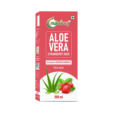 Nutriorg Aloe Vera Strawberry Juice
