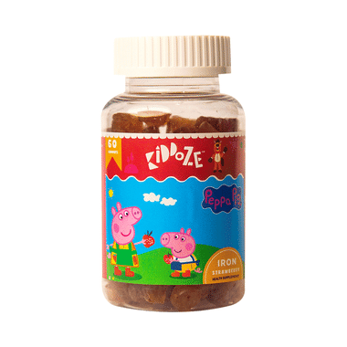 Kiddoze Peppa Pig Iron Gummies Strawberry