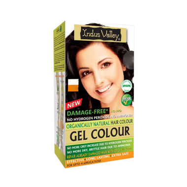 Indus Valley Organically Natural Hair Colour Gel | No Ammonia | Dark Brown