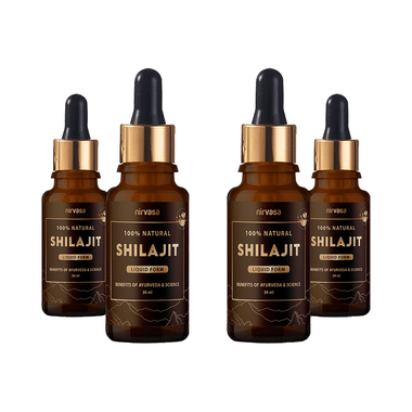 Nirvasa 100% Natural Shilajit Liquid Form (30ml Each)