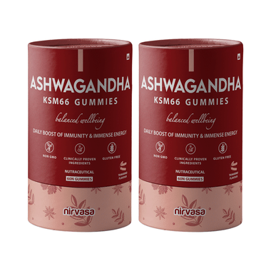 Nirvasa Ashwagandha KSM66 Gummies (60 Each)