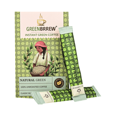 GreenBrrew Coffee Sachet (3gm Each) Natural Instant