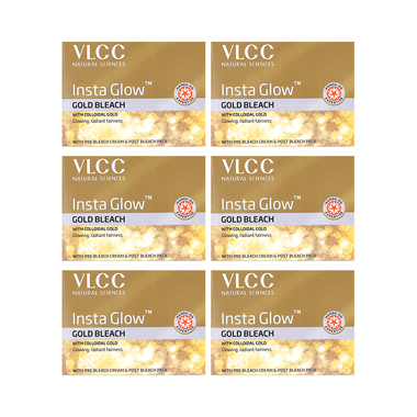 VLCC Insta Glow Gold Bleach (30gm Each)