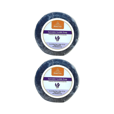 Khadi Pure Lavender Loofah Soap (125gm Each)