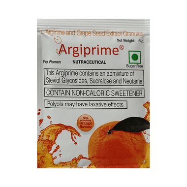 Argiprime Nutraceutical Granules Orange Sugar Free
