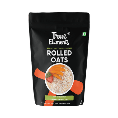 True Elements Rolled Oats With Fibre, Protein & Antioxidants For Keto Friendly Diet