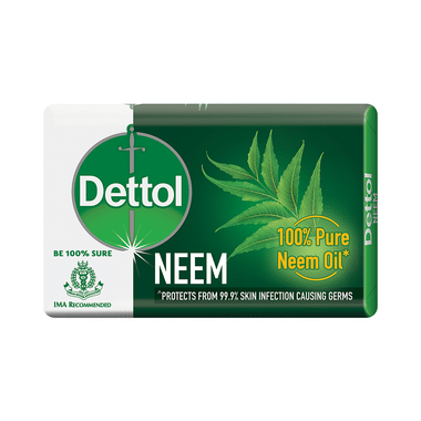 Dettol Neem Soap | Protects From Skin Infections Causing Germs | (75gm Each)