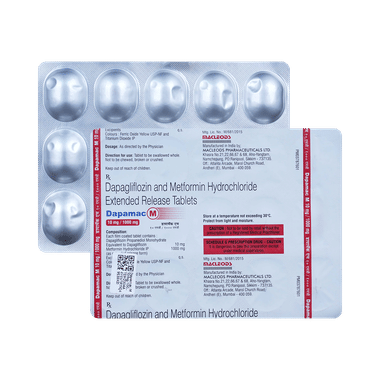 Dapamac M 10mg/1000mg Tablet
