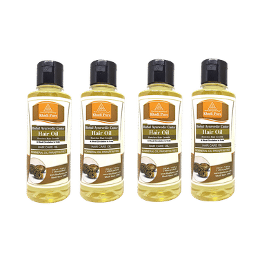 Khadi Pure Herbal Ayurvedic Castor Hair Oil (210ml Each)