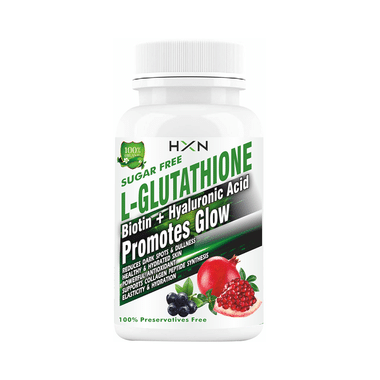 HXN L-Glutathione | With Biotin & Hyaluronic Acid for Skin Health | Sugar Free Tablet