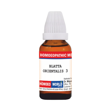 Dr. Majumder Homeo World Blatta Orientalis Dilution(30ml Each) 3
