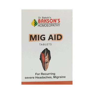 Bakson's Homeopathy Mig Aid Tablet