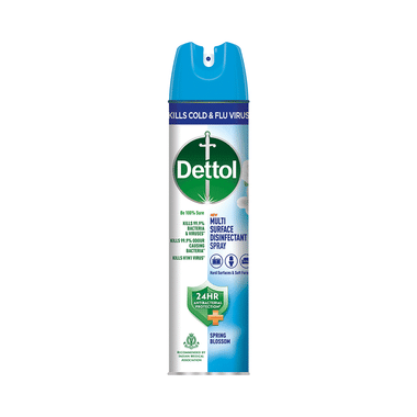 Dettol Dettol Multi-Surface Disinfectant Sanitizer Spray Bottle | 24 hours Antibacterial Protection| Germ Kill on Hard and Soft Surfaces Spring Blossom