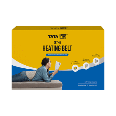 Tata 1mg Electric Heating Belt For Pain Relief & Period Cramps | 2 Thermostat & 4 Layer Insulation Regular