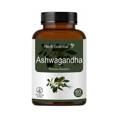 Herb Essential Ashwagandha (Withania Somnifera) 500mg Tablet