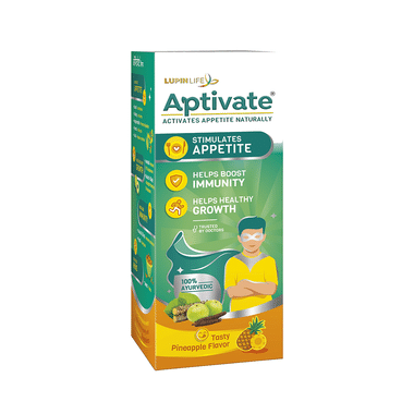 Aptivate 100% Ayurvedic For Appetite, Immunity & Growth | Syrup Pineapple
