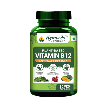 Agniveda Naturals Plant-Based Vitamin B12 Veg Capsules