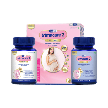Trimacare 2 Advance Prenatal Multivitamins with Omega 3 Tablet for Gestational Diabetes
