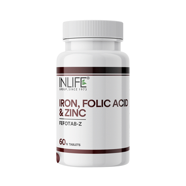 Inlife Fefotab- Z Iron Folic Acid & Zinc  Tablet