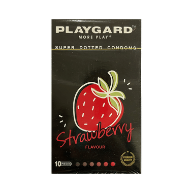 Playgard More Play + Super Dotted Condom Strawberry