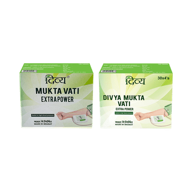 Patanjali Divya Combo Pack Of Mukta Vati Extra Power & Medha Vati Extra Power (120 Each)