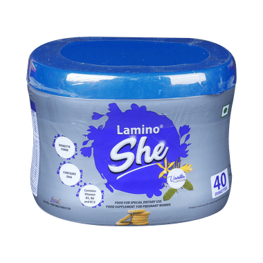 Lamino She With DHA & Vitamins For Pregnant Women | Flavour Diskette Vanilla